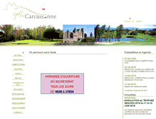 Tablet Screenshot of golf-de-carcassonne.com